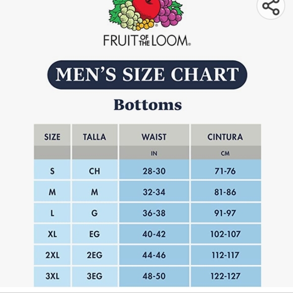 NWOT Fruit of the Loom Briefs 6 pk - Picture 3 of 5